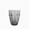 VERRE GOBELET VISAGE GRIS