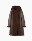 MANTEAU CAPUCHE -CHOCO Reversible