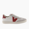 BASKETS BERLIN CUIR & CUIR FENDU - CARMIN