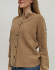 CARDIGAN COL ROND 7 BOUTONS -CAMEL