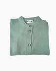CARDIGAN COL ROND 7 BOUTONS -CELADON