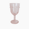 VERRE A PIED VISAGE ROSE