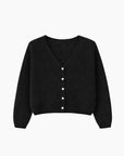 Cardigan Noir en Mohair