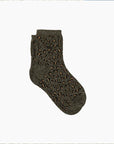 CHAUSSETTES LEOPARD - KAKI/ARGENT