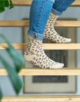 CHAUSSETTES LEOPARD - BEIGE/DORE