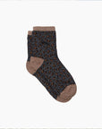 CHAUSSETTES LEOPARD - MARINE/MARRON