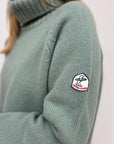PULL COL ROULE FEMME -CELADON