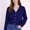 Cardigan Bleu Nuit en Mohair