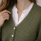 Cardigan Kaki en Mohair