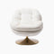 Fauteuil Memento Blanc - Pied Gold