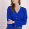 Cardigan Bleu Royal en Mohair